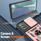 For Samsung Galaxy Note 20 5G Case With (2 Pcs) Hd Screen Protector, Heavy Duty Shockproof With 360° Rotation Kickstand [Military Grade] Protective Case For Note 20, Rose Gold
