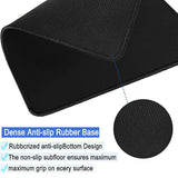 Mouse Pad, Large Gaming Mouse Pad With Double Stitched Edges, 14.9 X 11.7 Inches Premium-Textured & Waterproof Mousepad, Nonslip Natural Rubber Base Mouse Pad For Laptop,Computer, Office, Black