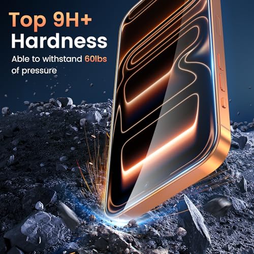 Compatible For 3 Pack Iphone 17 Pro Max Screen Protector With 1 Set Camera Lens Protector, 2025 Upgrade 9H+ Premium Tempered Glass 17 Promax, Easy Installation Kits, 6.9 Inch
