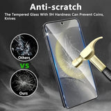 3 Pack Screen Protector Designed For Galaxy S24 Plus With 3 Pack Tempered Glass Camera Lens Protector,Ultra Hd Clear,9H Hardness,Easy Install - Case Friendly,Scratch Resistant