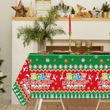 3 Pcs Christmas Ugly Sweater Tablecloths 54x108 Inch Disposable Holiday Party Decor