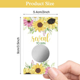 50 Pack Sunflower Bridal Shower Scratch Off Game Cards For Country Wedding, Bridal Shower, Bridal Lottery Tickets, Wedding Shower Ideas, Baby Shower