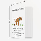 Happy Mother'S Day Card From Dog, Personalized Mothers Day Gifts For Dog Mom Grandma, Funny Dog Mothers Day Card For Women, Unique Gift Idea For Dog Owner