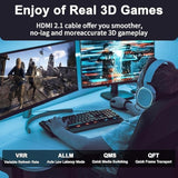 Hdmi Cable 12Ft, 48Gbps 8K@60Hz 4K@120Hz, Hdcp 2.2 & 2.3, Dts:X, Hdr 10 Compat