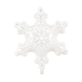 5Pcs 36Inch Transparent Snowflake Balloons Christmas Clear Snowflake Foil Mylar Balloons For Winter Wonderland Ice Snow Themed Birthday Party Decorations