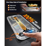 4-Pack Screen Protector For Iphone 16 Pro Max [9H+ -Grade Aerospace Glass][Auto-Alignment Kit][Hd Clear] Shatterproof Tempered Glass Film For 16 Pro Max 6.9" Case-Friendly, Zero-Bubble