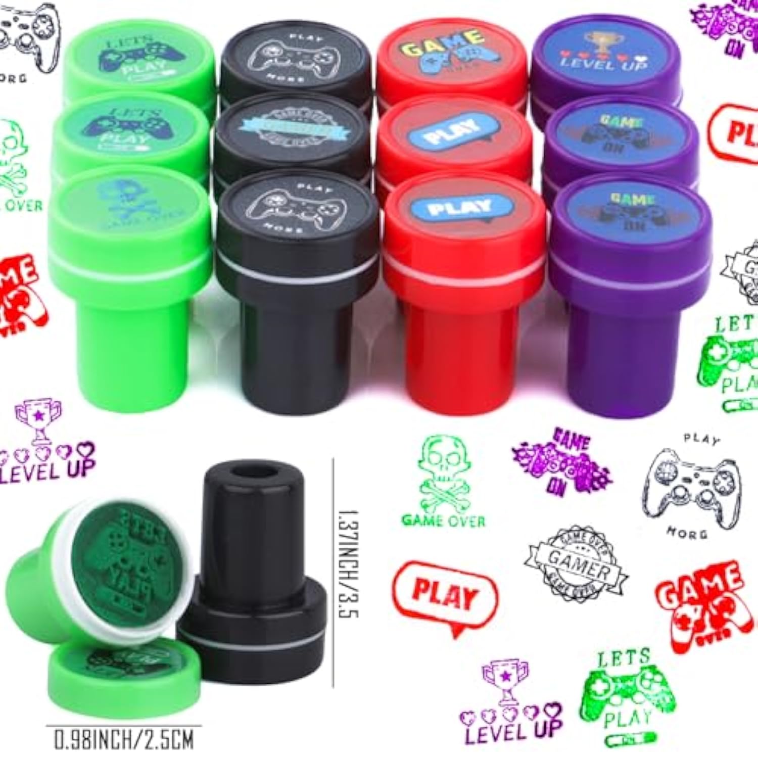 134 Pcs Video Game Party Favors, Includes Video Game Slap Bracelet Keychain Stamper Whistle Mesh Bag Card Stickers Tattoos For Kids Gaming Party Favors Birthday Goodie Bag Fillers