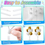 4-Set Balloon Arch Stand Kit with Bases and Sticks for Party Decorations