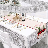 Silver Birthday Decorations Tinsel Garland Parade Float Decorations For Trailer 4Pack 12Ft Disco Party Decor Ceiling Fringe Banner Backdrop For Christmas Streamers Party Decorations