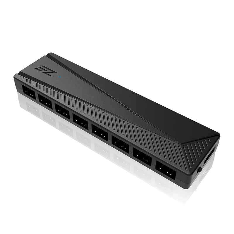 Argb Pwm Fan Hub For Pc Case Fan, 8 Pwm Ports+8 Argb Ports, 12V Rgb/ 5V Argb M