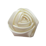 Pack Of 20 Satin 4D Rose 2" Craft Wedding Bride Bouquet Rose Flower-Ivory