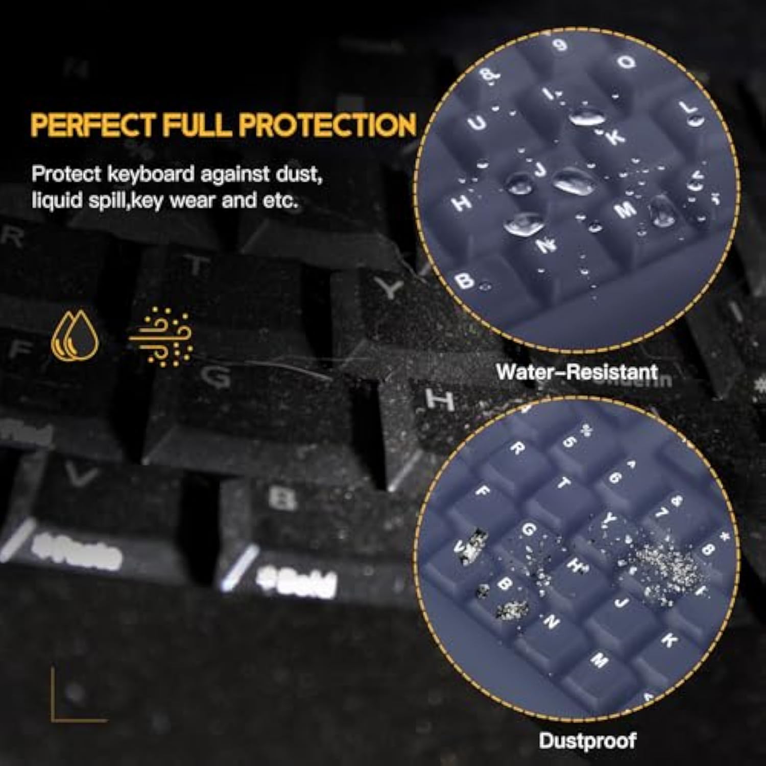 Universal Clear Waterproof Anti-Dust Silicone Keyboard Protector Cover Skin