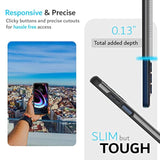 TUDIA DualShield Designed for Motorola Edge 5G UW Case, Shockproof Military Grade Slim Heavy Duty Tough Dual Layer Protection - Metallic Slate