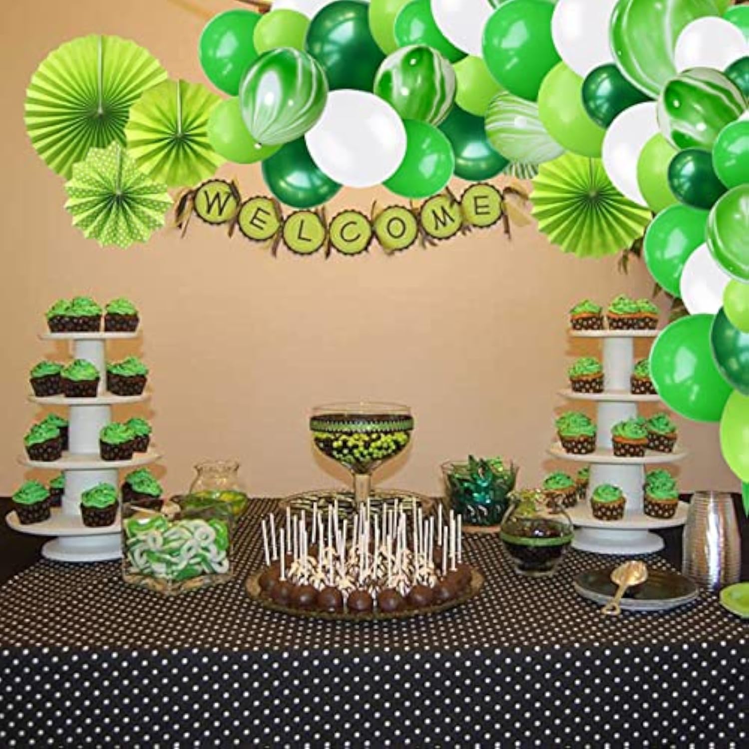 106 Pack Green Party Balloons Garland Arch Kit Green Balloons Party De