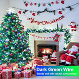 100Ft 300 Led Christmas Lights Outdoor, Christmas Tree Lights With 8 Modes Waterproof, Plug In Green Wire String Twinkle