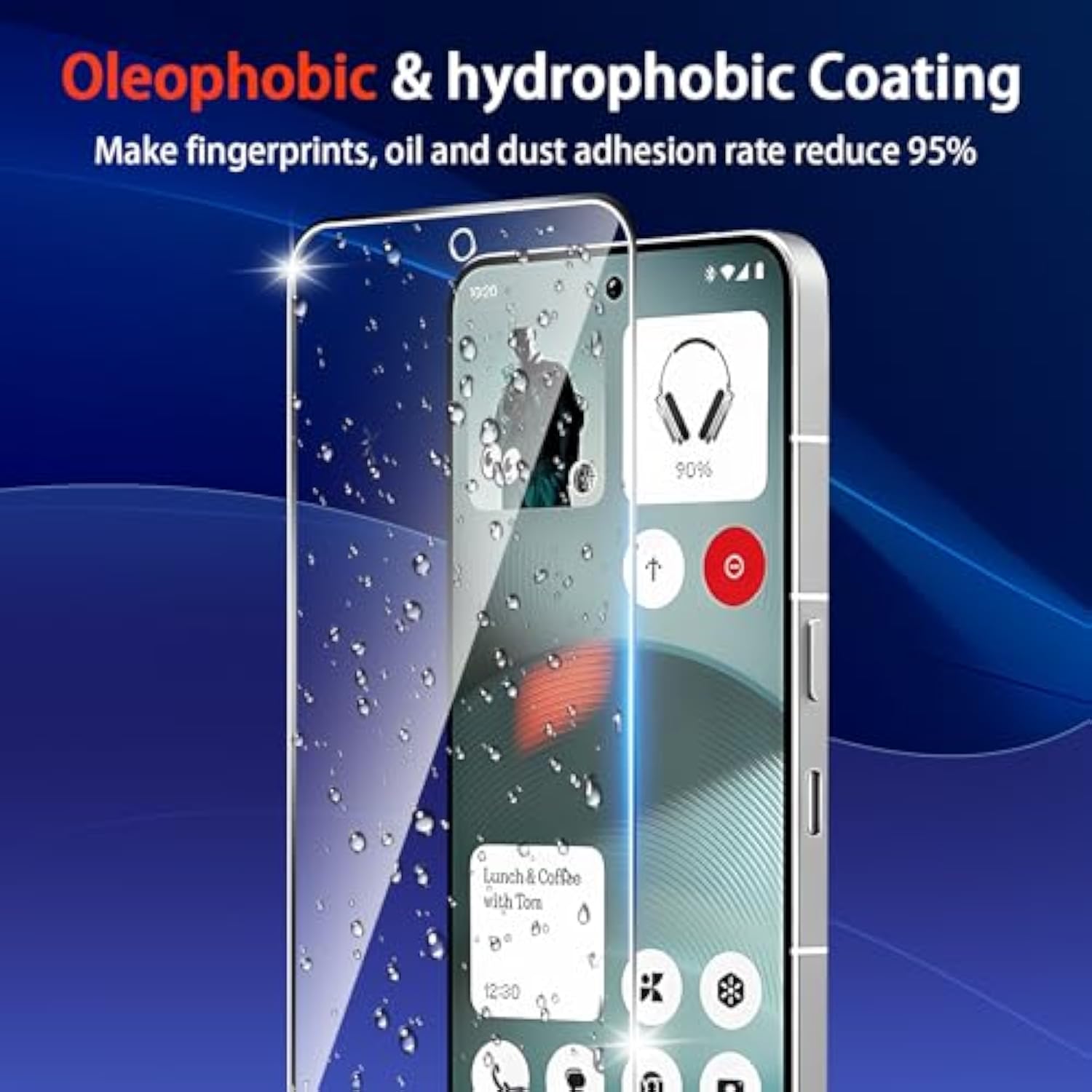 (3 Pack) For Nothing Phone 3 Screen Protector,Tempered Glass Flim,9H Hardness,Anti-Scratch, Case Friendly, Bubble Free,Hd Clear