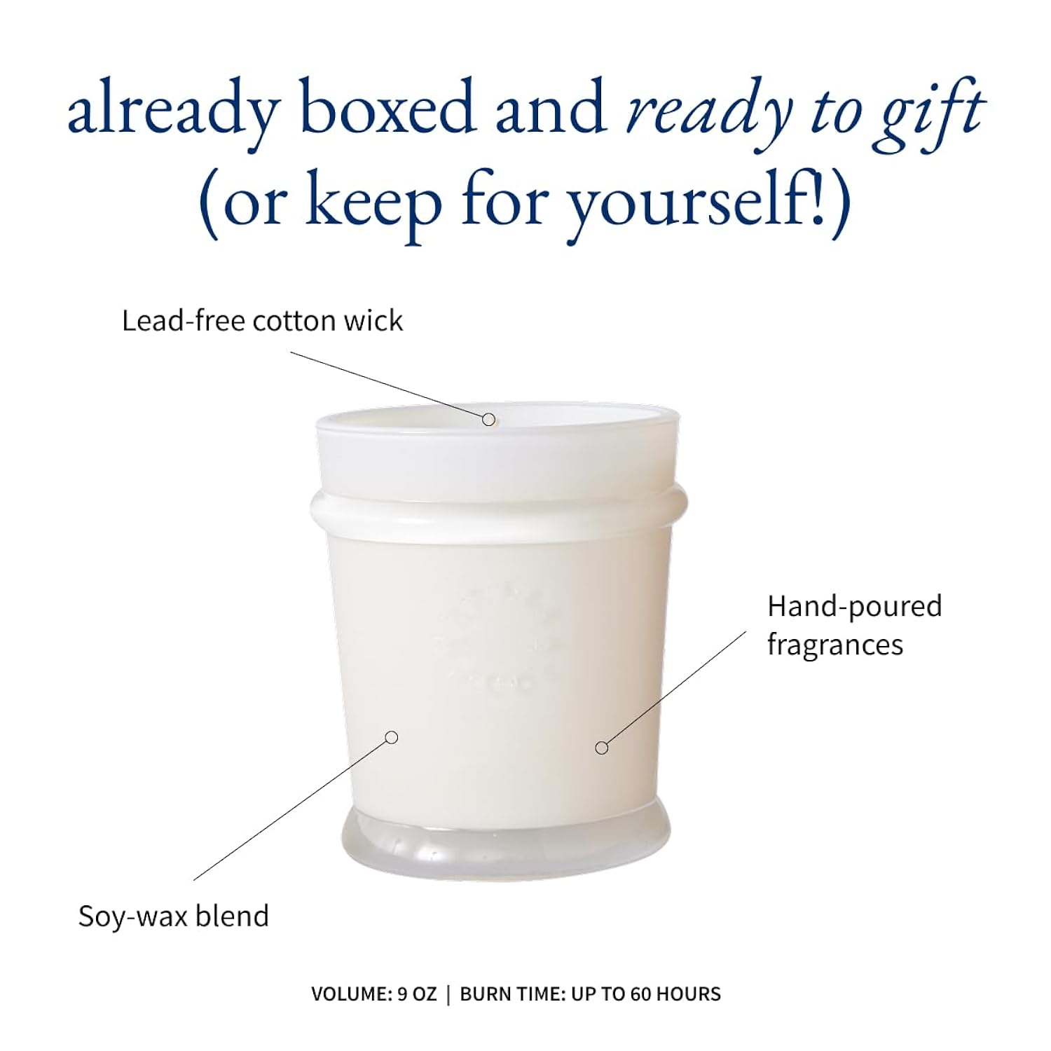 Mersea Saltaire Boxed Candle, Scented Candle Box (9 Oz)