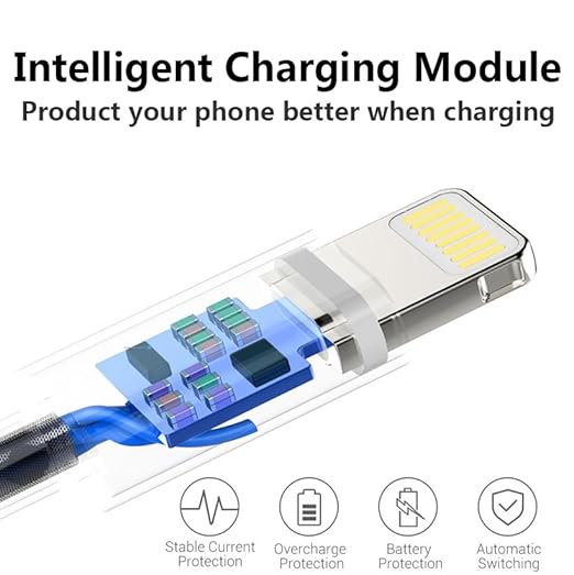 4 Pack Apple MFi Certified Lightning to USB Charging Cable 3.3FT Fast Charger for iPhone 14 13 12 11 iPad