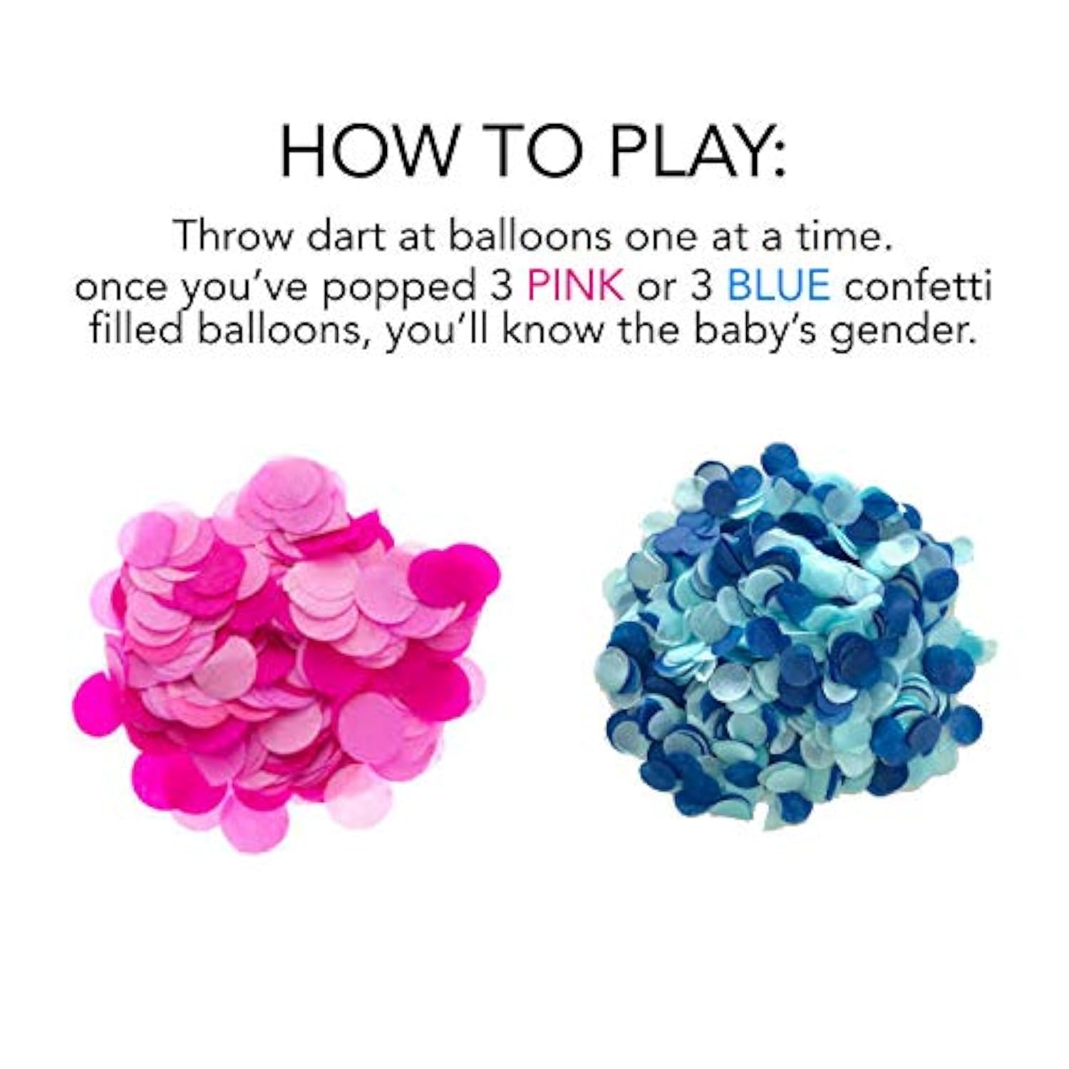 Gender Reveal Games Ideas Gender Reveal Balloon Dart Games For Party Supplies Pack Powder