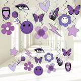 Music Hanging Swirl For Singer Birthday Party Decorations Pop Theme Swirl Ceiling Girl Singer Theme Party Ceiling Hanging For Music Birthday Baby Shower Fans Celebration Supplies