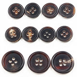 11 Pieces Genuine Natural Horn Blazer & Suits Button Set - For Blazer,