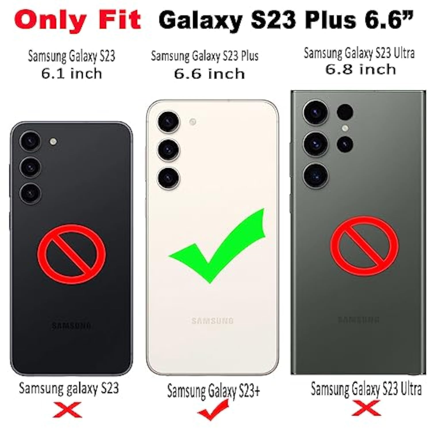 For Galaxy S23 Plus Case - Sparkle Bling Floral Design Scratch-Resistant Clear Anti-Yellowing Shell Military-Grade Shockproof Protection Soft-Touch & Slim Lightweight Cover (Pink Flower)