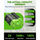 5Ah Replacement Battery for Ego 56V Lithium-Ion Power Tools