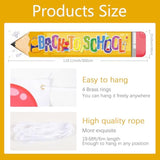 Back To School Banner Welcome Back To School Decorations Yard Sign First Day Of School Yard Banner For Classroom Back To School Party Decorations, 118 X 24 Inch