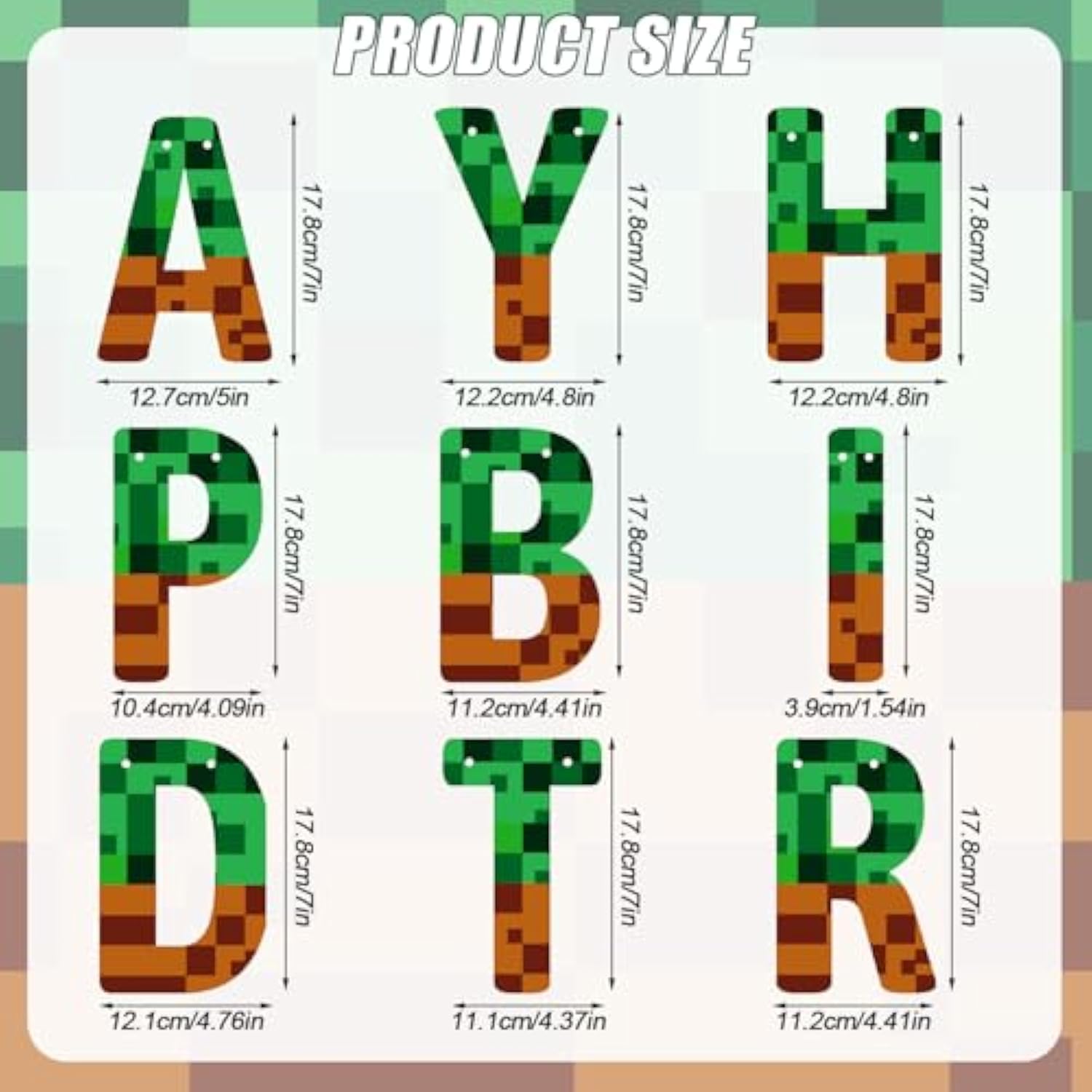 Miner Theme Happy Birthday Banner for Party Decor, Wall, Window & Photo Props