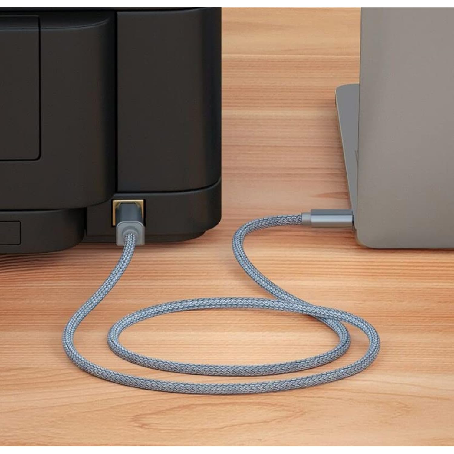 Usb C To Usb B Printe Scanner Cable Compatible With Midi Controller Dj Controller, Google Chromebook Pixel, Macbook Pro, Hp Canon Printers, Ipad Pro And More Type-C Devices/Laptops
