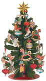 Pop Up Christmas Cards, Christmas Tree, 15 Inch Life Sized 3D Popup Greeting Card, Holiday Card, Thank You Gifts, Blank Notecard & Envelope