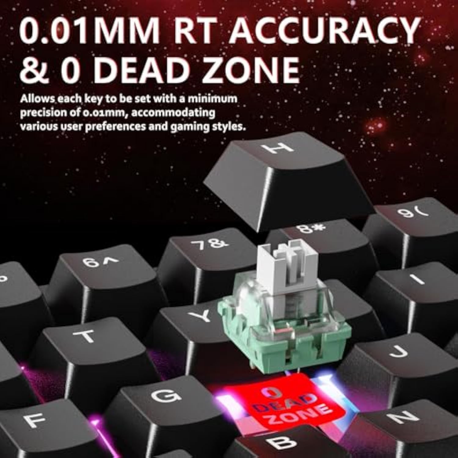 Attack Shark X65 He Wired Magnetic Switch Keyboard And R1 Mouse Combo, Rapid Trigger Gaming Keyboard, 8Khz Polling Rate,Adjustable Actuation,Superlight Bt/2.4G/Wired Mouse,18K Dpi For Win/Mac,Grey