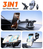Military-Grade Phone Holders for Your Car?96+LBS Strongest Suction?Car Phone Holder Mount, Ultra-Durable Cell Phone Car Mount Truck for Dashboard