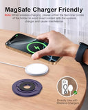 Magnetic Phone Ring Holder Grip, Foldable Magsafe Stand For Iphone 17 Pro Max, Samsung, Two-Sided Magnetic Phone Kickstand For Desk Stand & Car Mount, Compatible With Wireless Charging - Purple