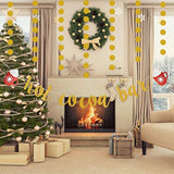 Gold Glitter Hot Cocoa Bar Banner Christmas Winter Holiday Party Decor