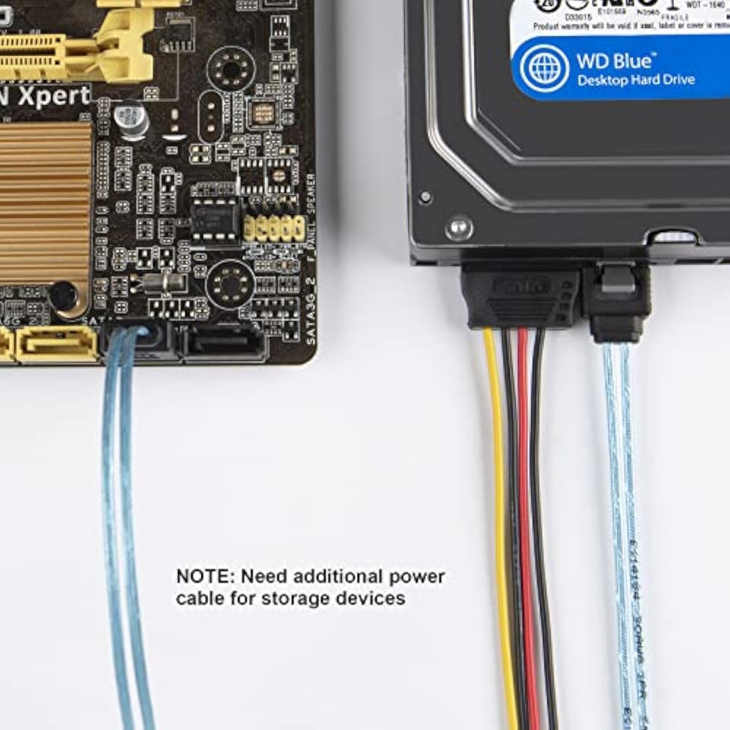 CableCreation SATA III Cable, [5-Pack] 18-inch SATA III 6.0 Gbps 7pin Female S