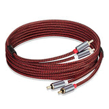 Rca Cable 20 Ft 2Rca To 2Rca Cable 2Rca Male To 2-Rca Male Audio Stereo Subwoo
