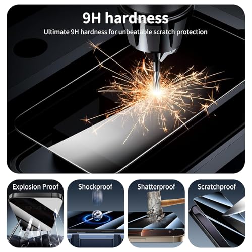 Screen Protector & Camera Lens Protector for Samsung Galaxy S22+/S22 Plus, HD Tempered Glass, High Light Transmittance, 9H Hardness Anti-Scratch