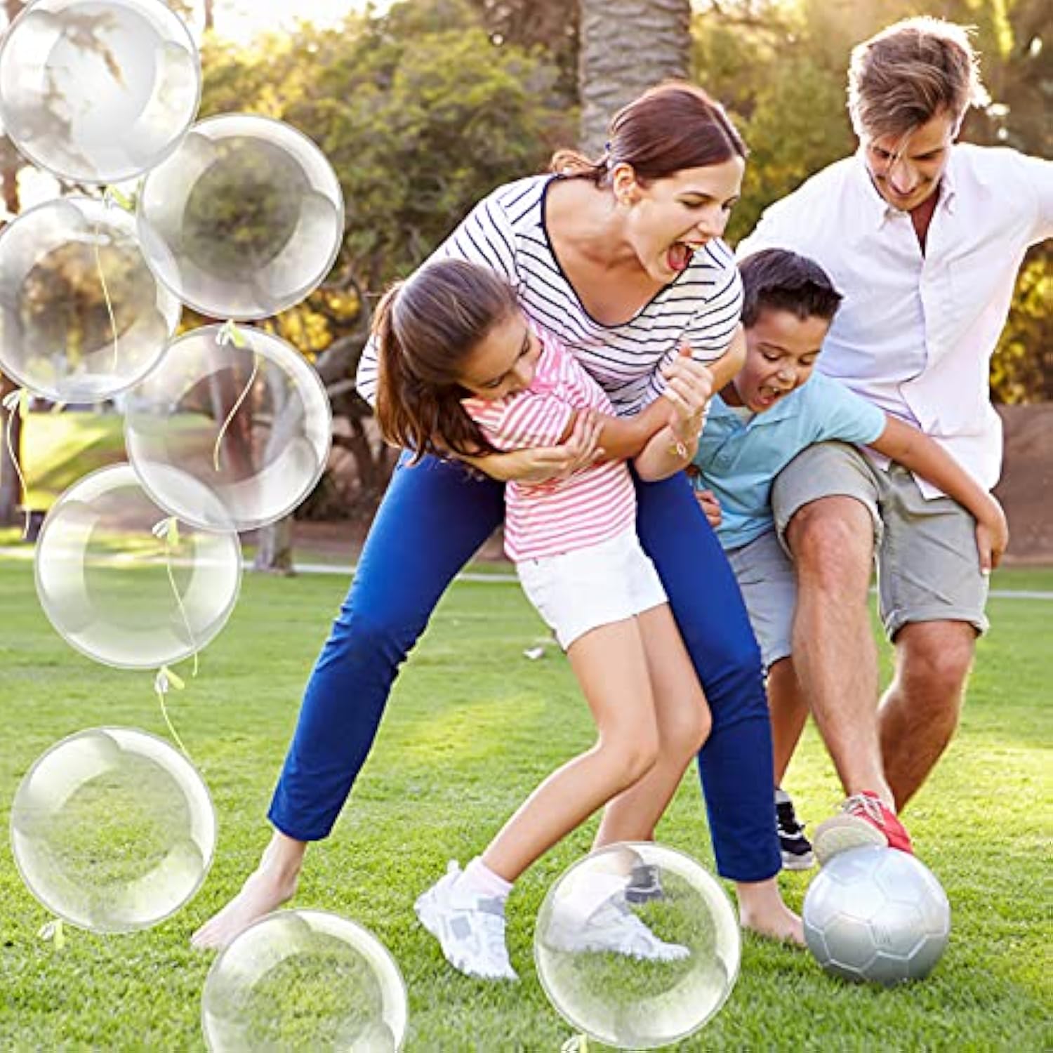 30 Pieces Bubble Transparent Balloons Bobo Balloons Crystal Bubble Cle