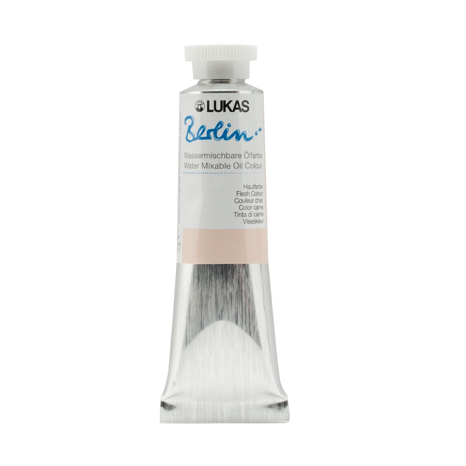 LUKAS Berlin Pro Artists Water Mixable Oil Paint 37 ml Tube Peach Pink, Water Soluble, Lightfast Pigments, Quick Drying, Easy Clean-Up, Eco-Friendly, Professional Quality, 40 Color Range