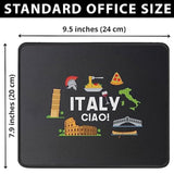 Love Italy And Everything Italian Culture Gift Mouse Pad - Italian Pride Gift - Funny Humor Gift For Friends - Computer Mouse Mat 9.5 Inch