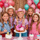 Cowgirl Cake Topper First Rodeo Birthday Cupcake Decorations Girl Mini Pink Cowgirl Hat And Boot For Western Disco Baby Shower Vaquero Themed Party Favors Supplies