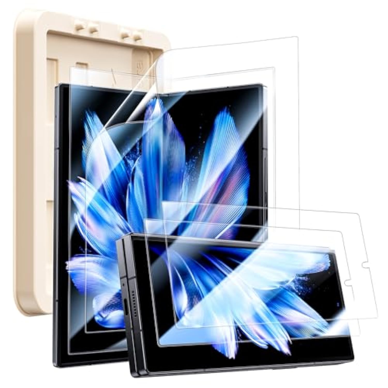 Samsung Galaxy Z Fold 6 Screen Protector 2-Pack TPU + 2-Pack Tempered Glass