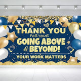 Large Employee Appreciation Banner - Thank You Backdrop for Staff Office