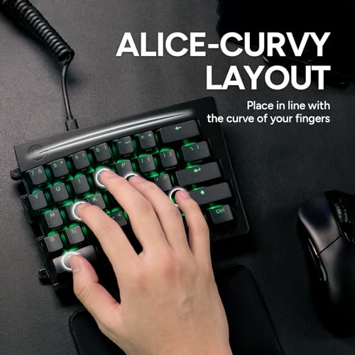 Mistel Md600 Alpha Bt Rgb, Split Keyboard, Ergonomic Mechanical Keyboard, 60%, Pbt Double Shot Keycap (Transparent), Bluetooth5.0, Mac/Windows Os Compatible -Gateron G Pro Silver