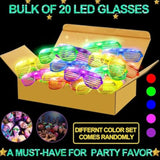 20 Pcs LED Light Up Glasses for Kids and Adults Party Favors and Events