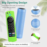 (3Pack) Protective Remote Cover, Streaming Stick Tv 4K Cover,Remote Case For Tv Stick (3Rd Gen) [2021 Release],Light Weight Shockproof Remote Case(Glow Green & Blue,Rose Red Not Glow)