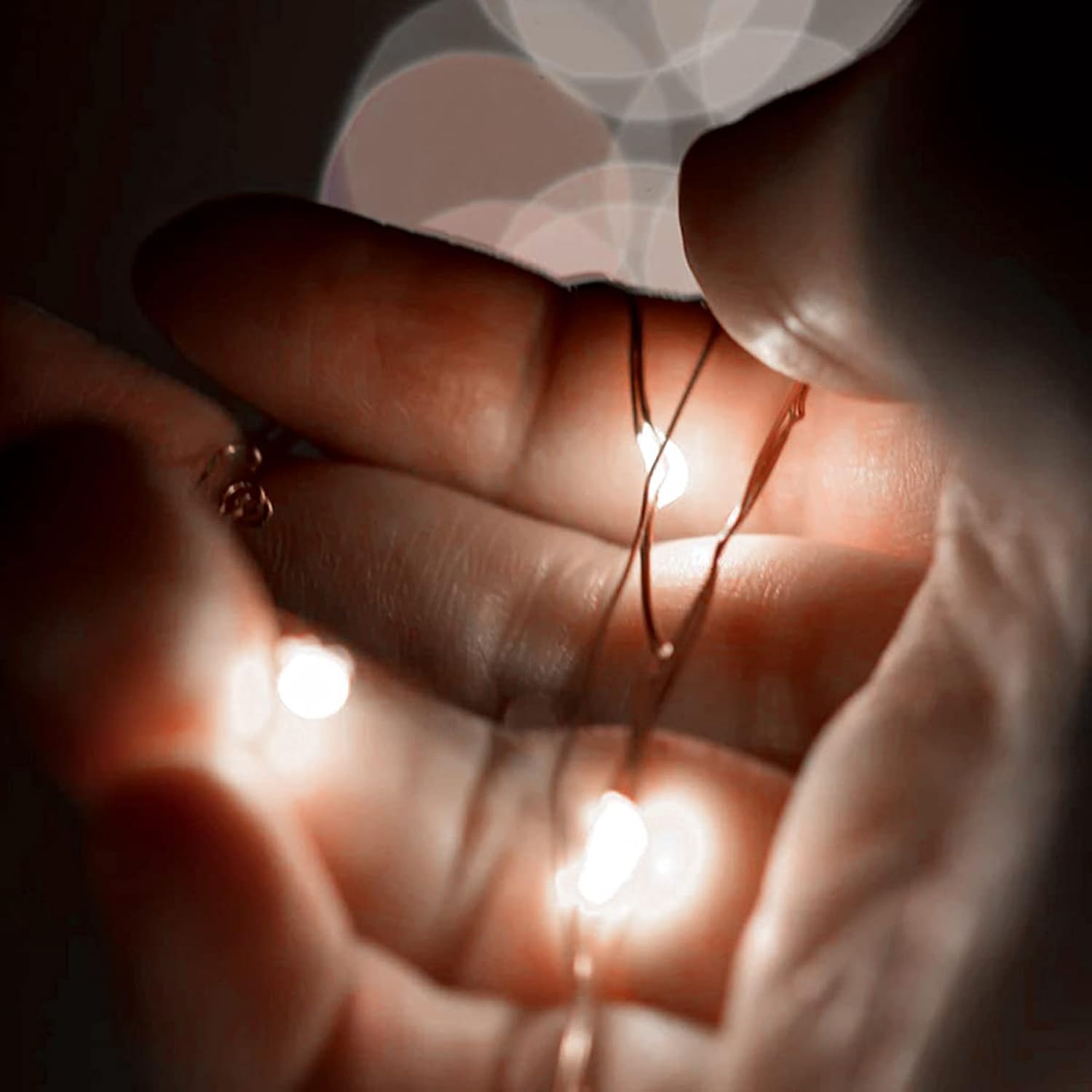 Set Of 4 Battery Operated Mini Led Fairy Light Dewdrop Lights Indoor String Lights With Timer 6 Hours On/18 Hours Off Fo