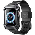 SUPCASE for Apple Watch 9/8/7/6/SE/5/4 45/44mm Case with Band (Unicorn Beetle Pro), [Anti-Scratch] [Bumper Protector] Rugged Men Cover with Adjustable Strap Band for iWatch 9/8/7/6/SE/5/4, Black