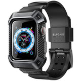 SUPCASE for Apple Watch 9/8/7/6/SE/5/4 45/44mm Case with Band (Unicorn Beetle Pro), [Anti-Scratch] [Bumper Protector] Rugged Men Cover with Adjustable Strap Band for iWatch 9/8/7/6/SE/5/4, Black